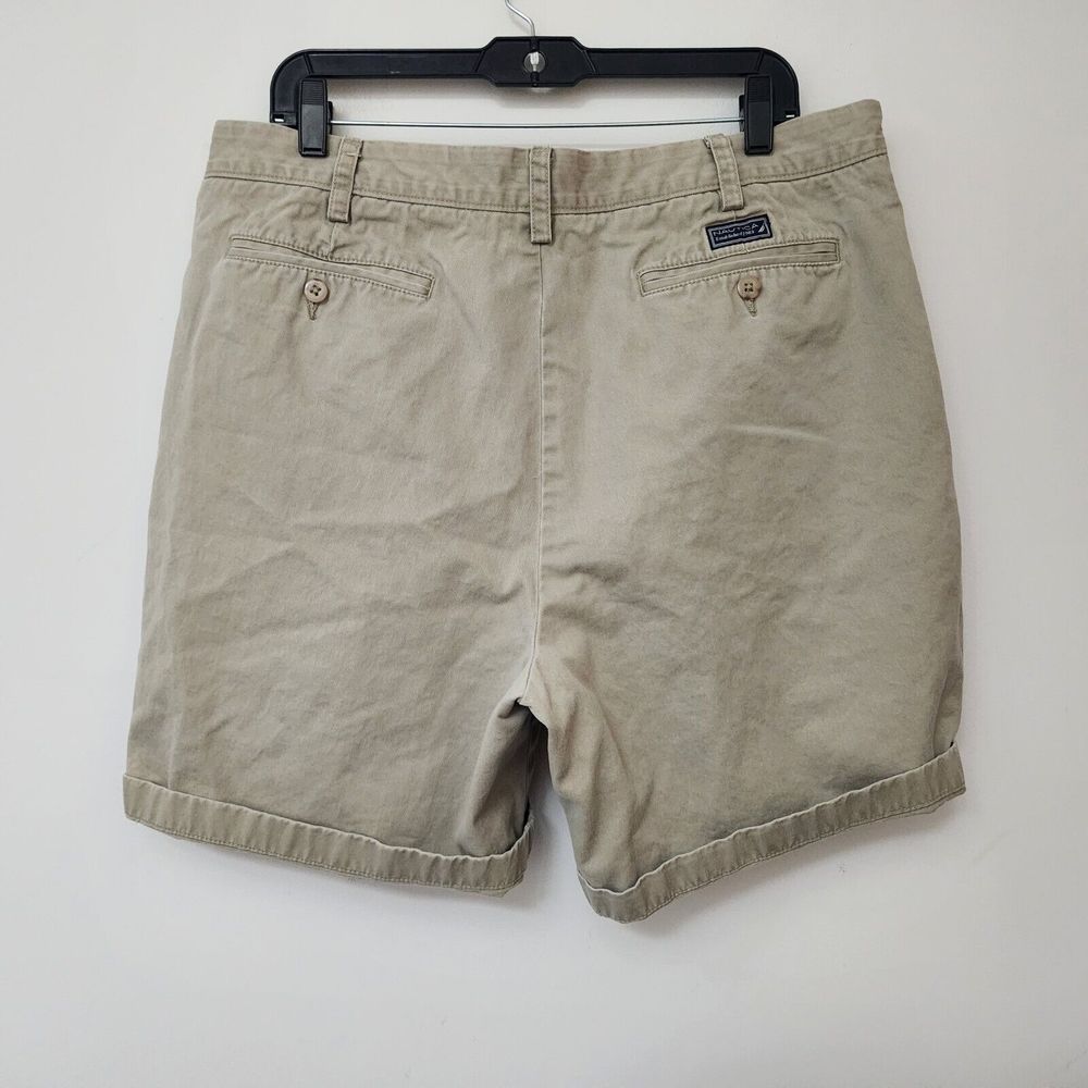NAUTICA Men's Beige Khaki Chino Shorts Canvas Pants Size 38W - Picture 7 of 9